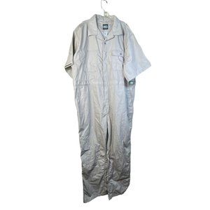 NWT KEY Unlined Poplin Short Sleeved Coverall Men’s Sz 2XLT 996.24 Beige Tan